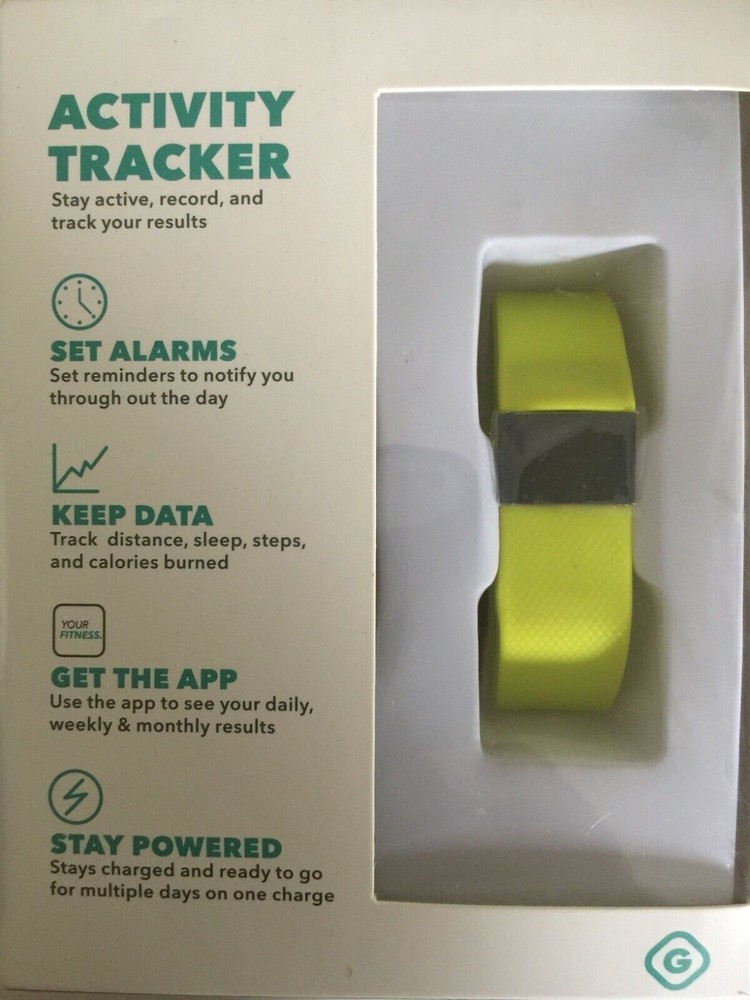 GEMS Activity Tracker -Keep Data, Set Alarms, Stay Powered-LIME GREEN NEW
