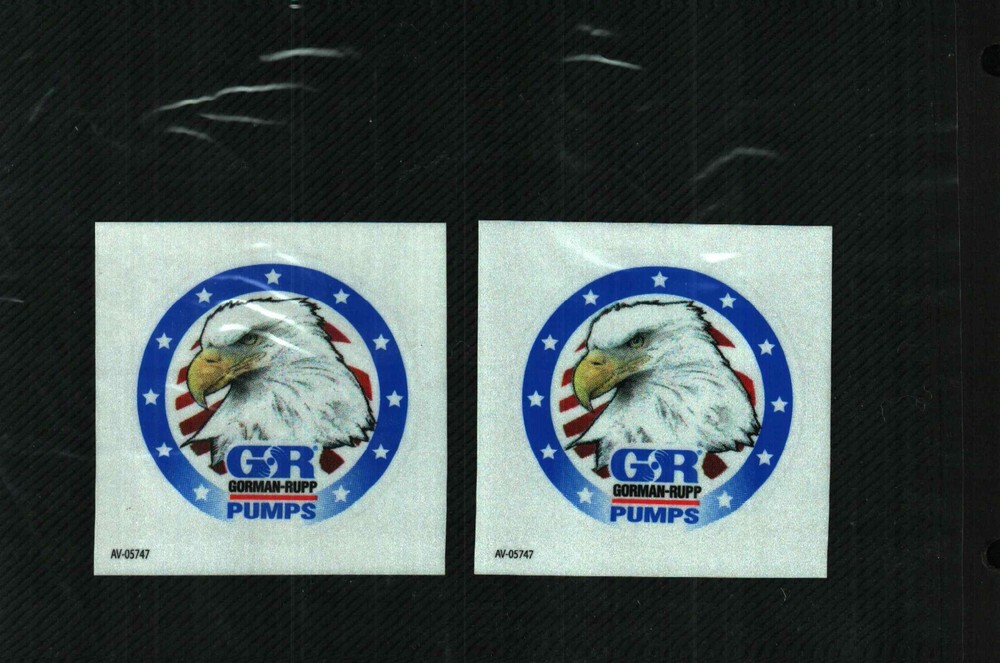 2  NICE GORMAN RUPP EAGLES COAL MINING STICKERS # 923