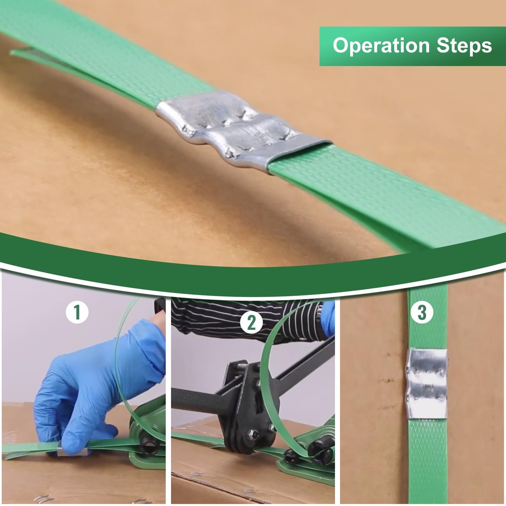 U.S. Solid 500PCS Packaging Strapping Open Serrated Seals For 5/8" Strap Width