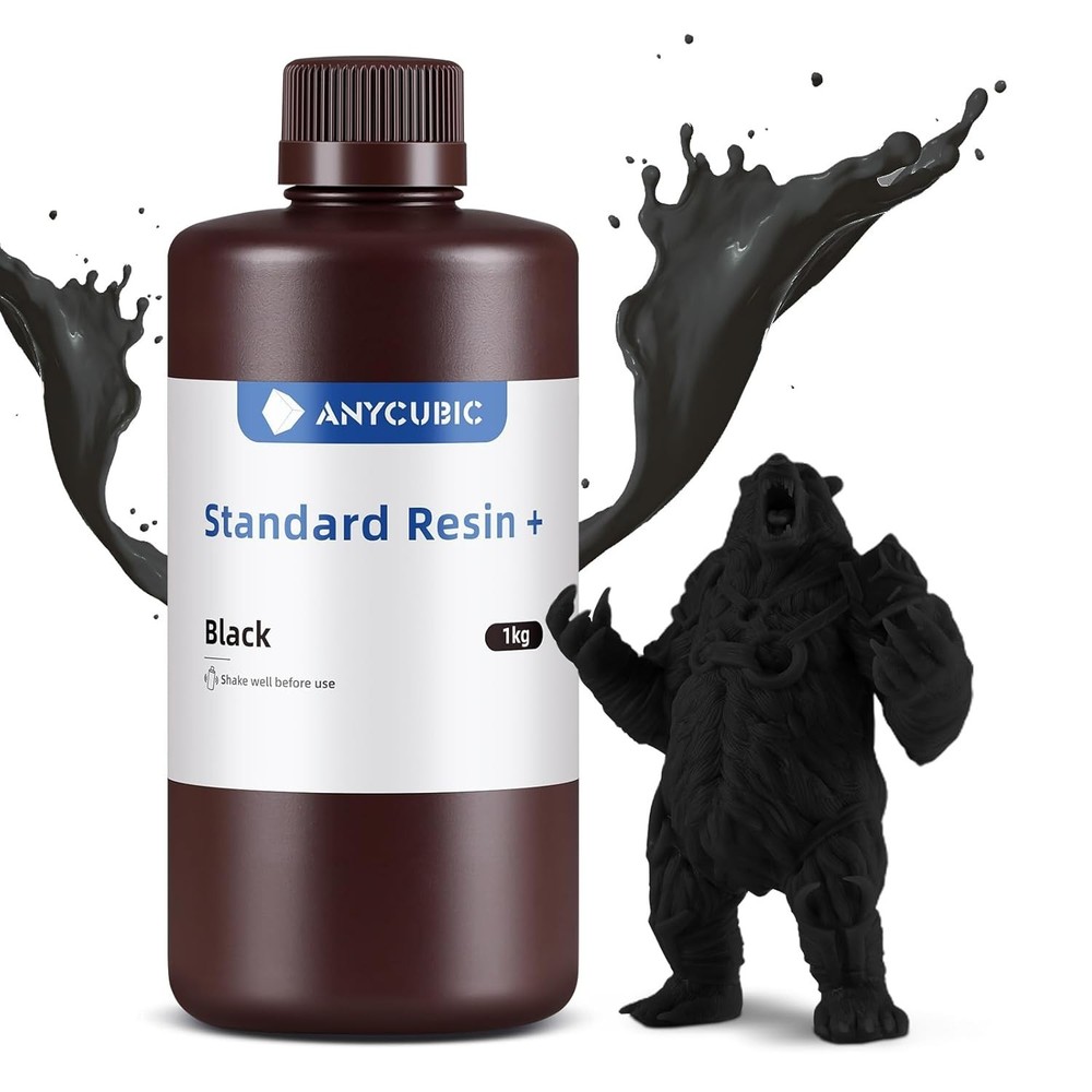 Black 3D Printer Resin 1000g - High Precision & Low Shrink Technology