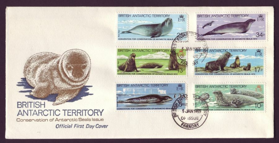 British Antarctic Territory • 1983 • FDC • Antarctic Seals