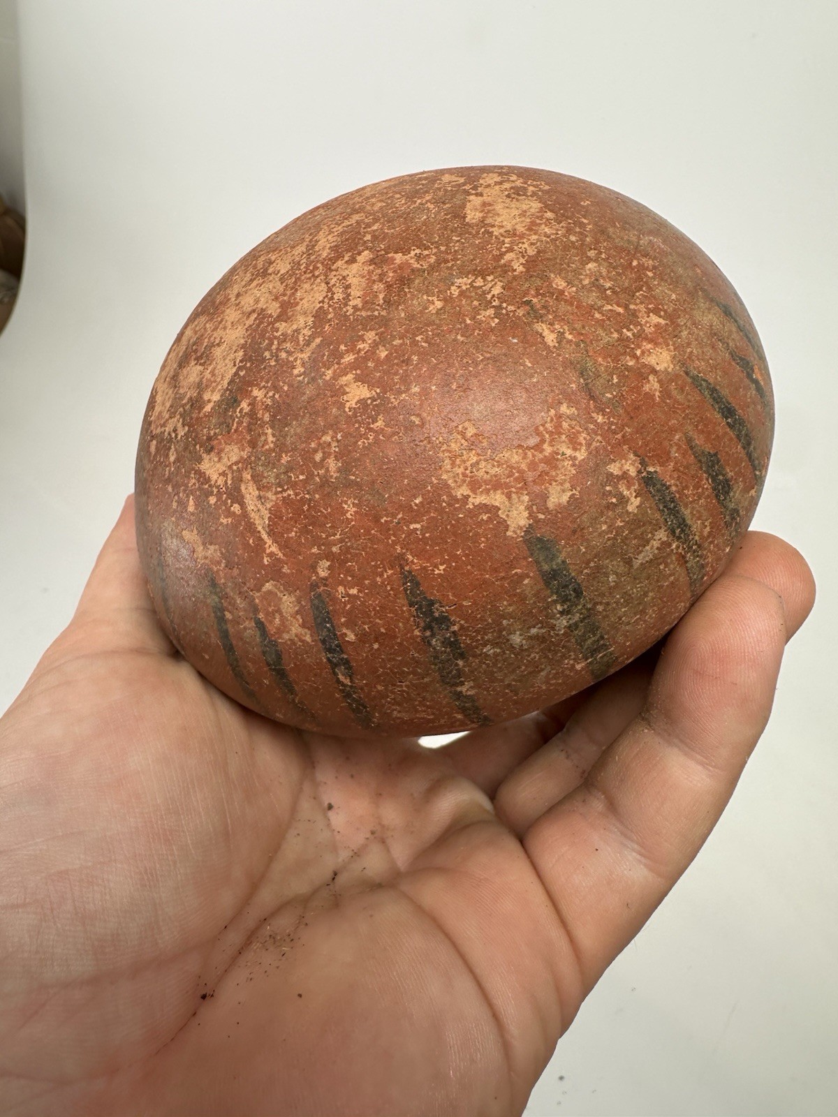 Pre Columbian Mayan? Painted Pottery Earthenware Bowl Jar Genuine 500BC-1200AD