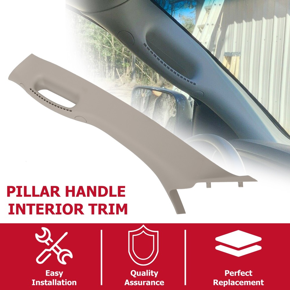 Beige Pull Grab Handle A-Pillar Windshield Post Trim For Dodge Ram 2002–2010