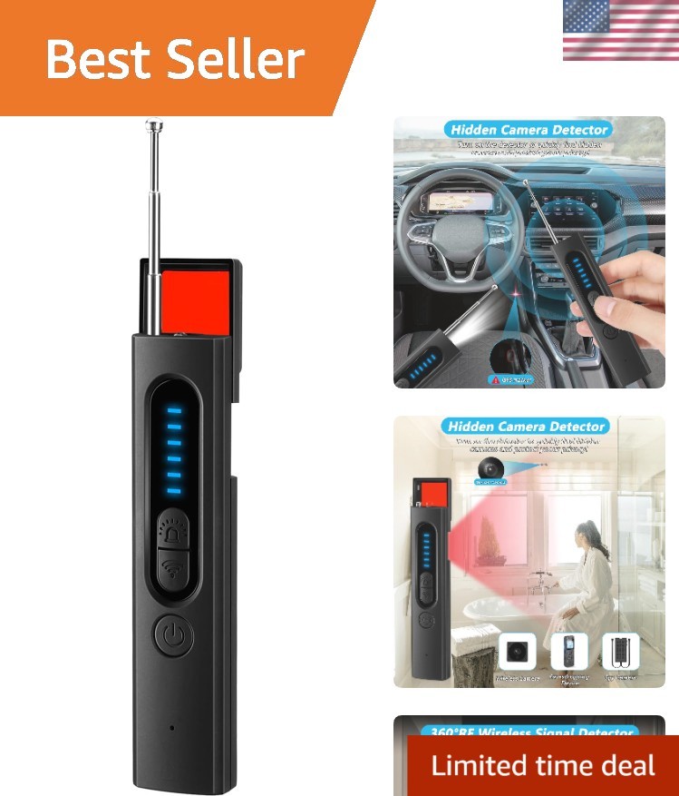 Bug Detector & Listening Device Finder - Wireless, Compact Design