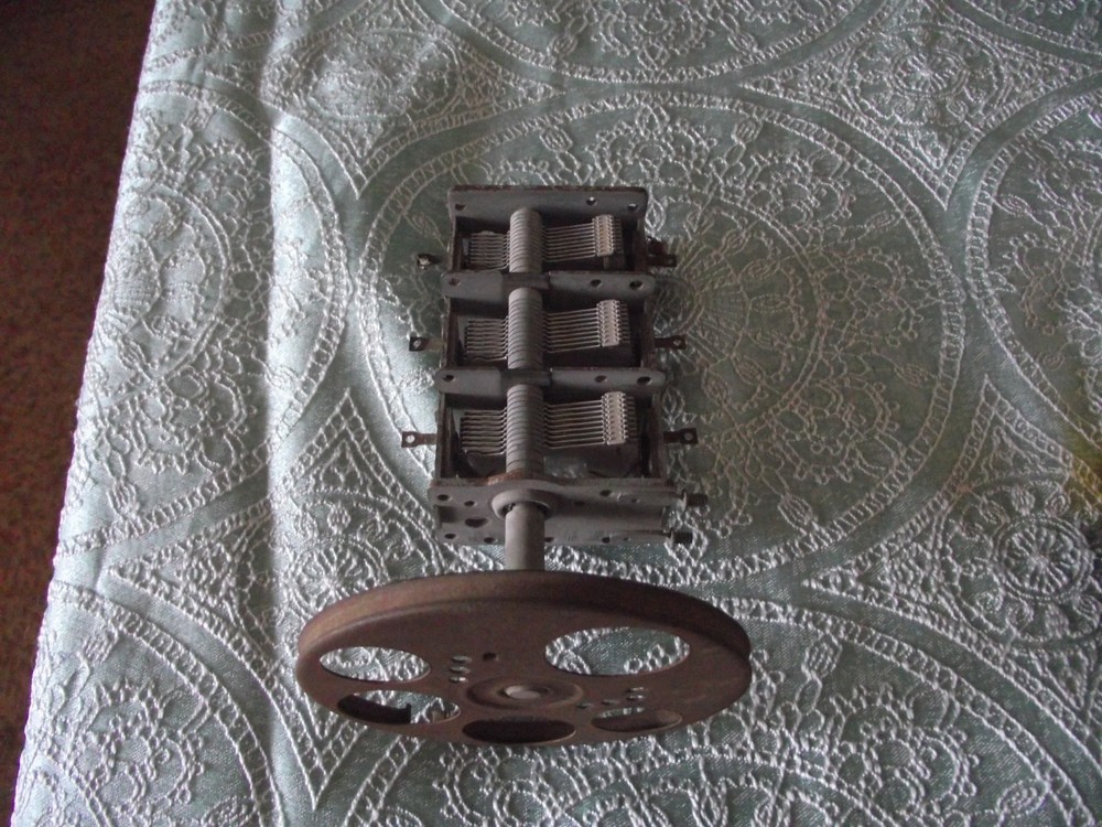 GI CORP B-1203-6 VARIABLE CAPACITOR WITH A TUNING WHEEL.