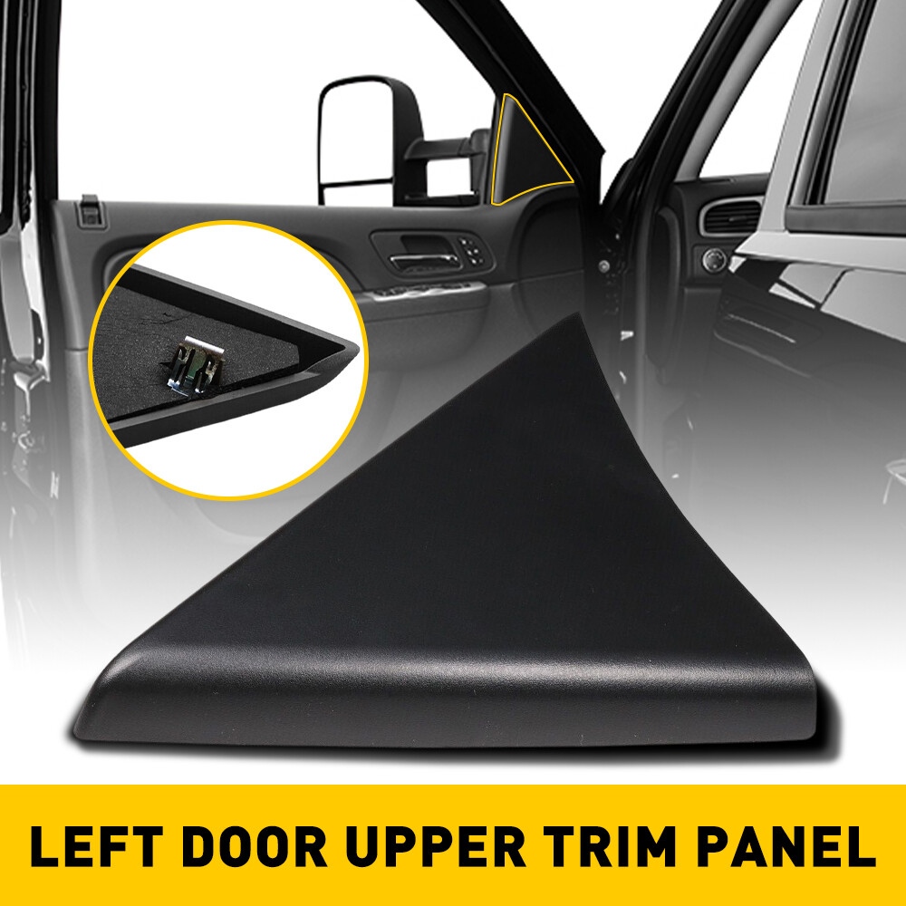 Door Upper Trim Panel Left Driver Inside Triangle Cover For 07-14 Silverado
