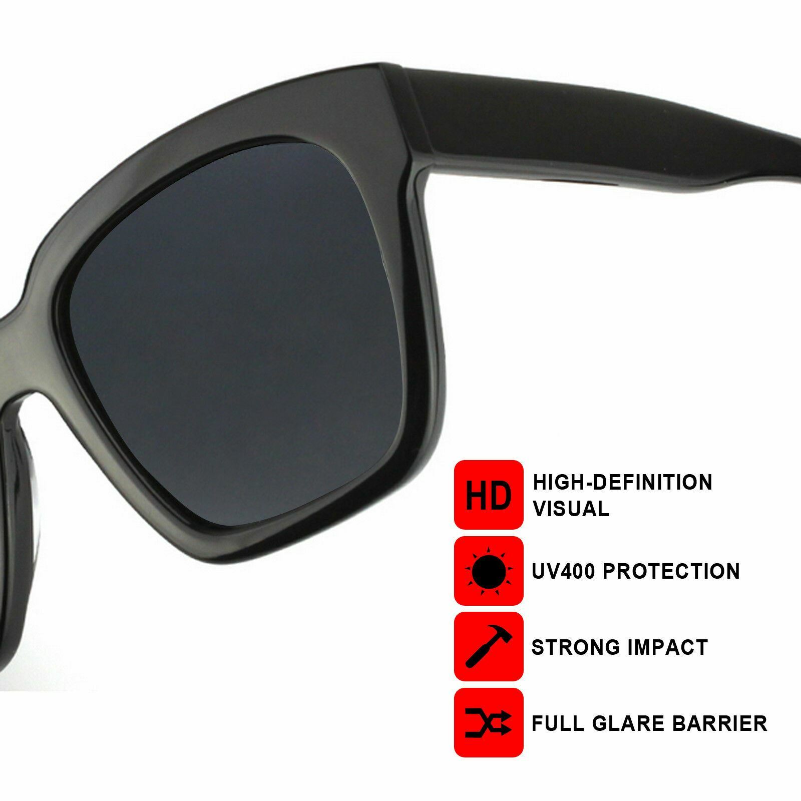 2 Pairs POLARIZED Replacement Lenses for-Oakley Fuel Cell OO9096 Black + Silver