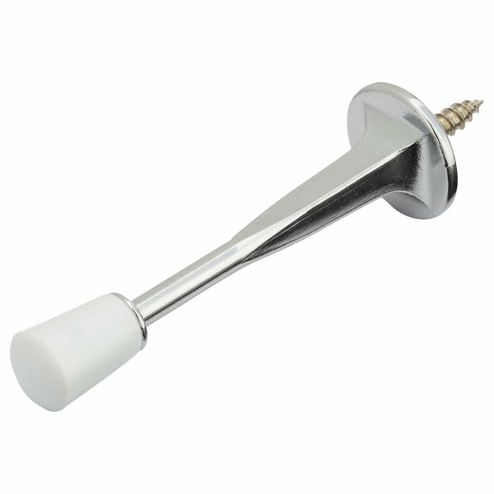 8 Pack- Chrome Cast Door Stop, 3 1/8 In. Projection