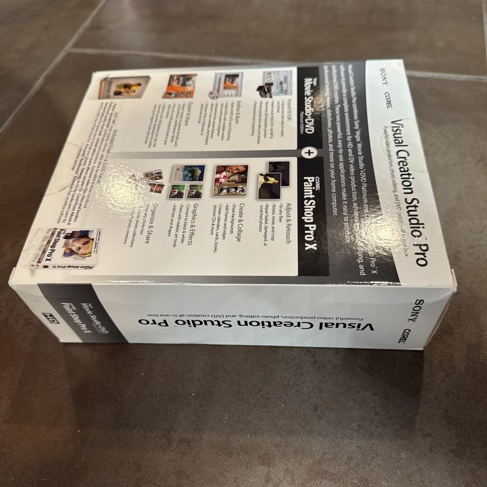 Corel Sony Visual Creation Studio Pro_Retail Box SEALED