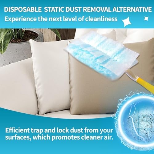 Disposable Microfiber Feather Duster Refills, Multi-Surface Duster 60