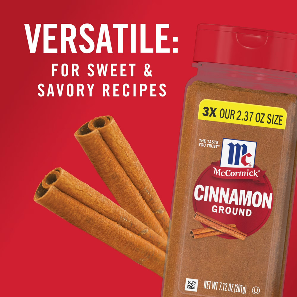 McCormick Kosher Ground Cinnamon, 7.12 oz Bottle....