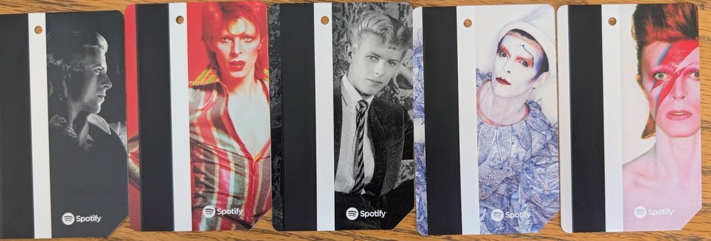 Full set David Bowie Metrocards
