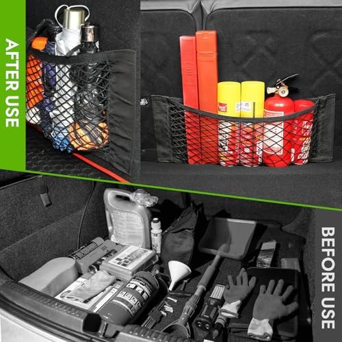 4PCS RV Cargo Storage Mesh Net,Elastic Stretchable Netting Pocket with 8