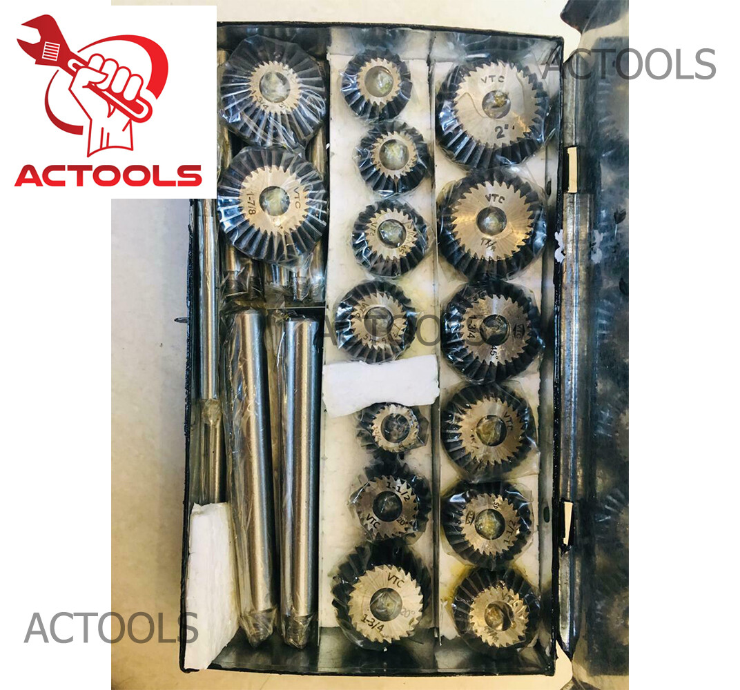 New Valve Seat And Carbon Steel Face Cutter Set Of 21 Pcs With Metal Box USA