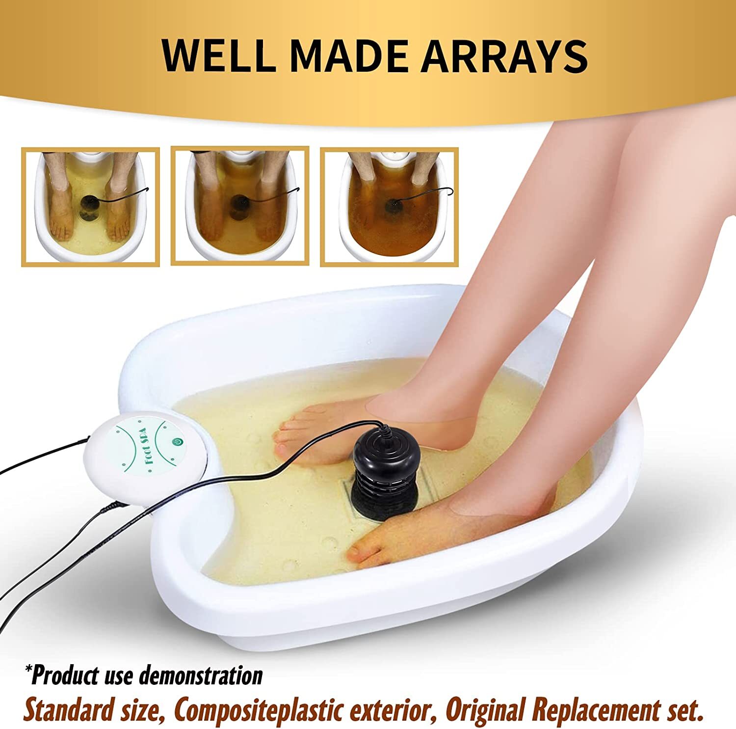 4 Replacement Arrays for Ionic Detox Foot Bath Cleanse Machine Health & Beauty