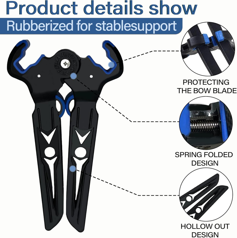 Archery Bow Stand Holder for Compound & Recurve Bow Rubber Support Rack
