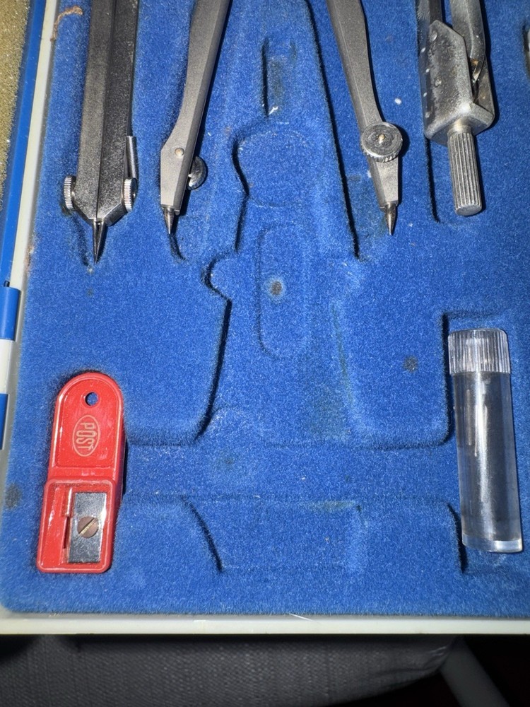 Alvin Maverick Precision Drawing Set Drafting Compass Tools w/ Case