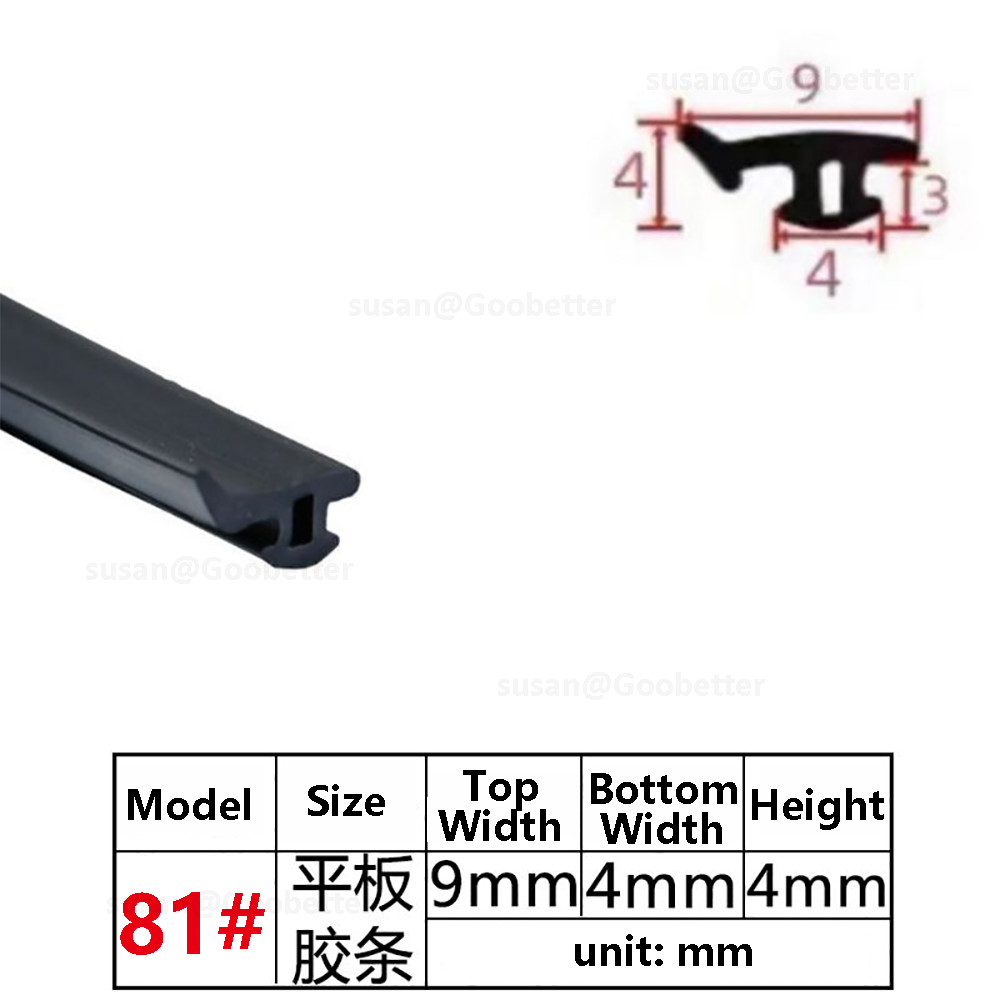 EPDM Window & Door Gasket Seal Flipper Double Glazing Rubber Draught Seal 1M
