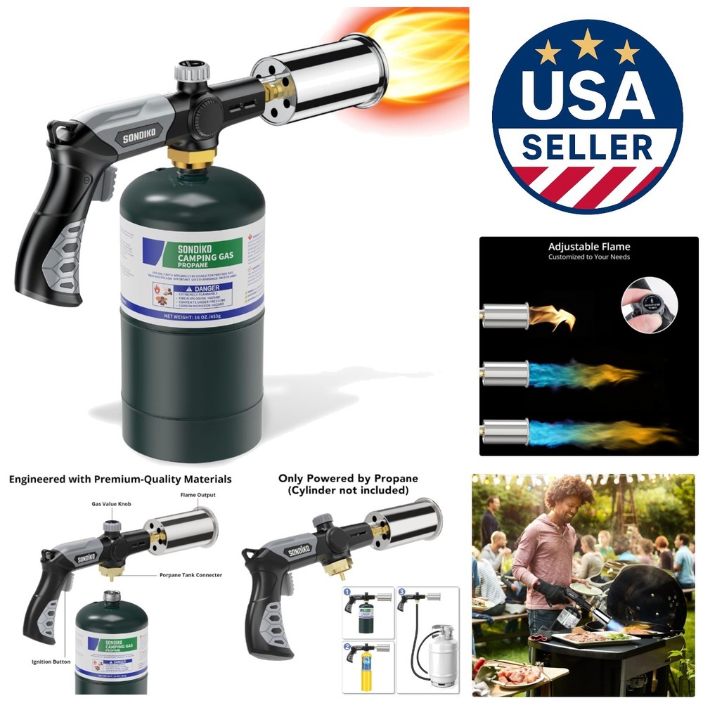 Portable L8010 Cooking Torch: Maximum Flame Control for Culinary Mastery