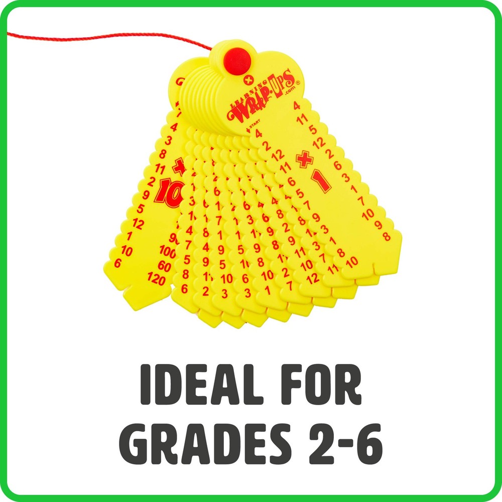 Learning Wrap-Ups Multiplication Keys - Self Correcting Math Tool for Kids Gr...