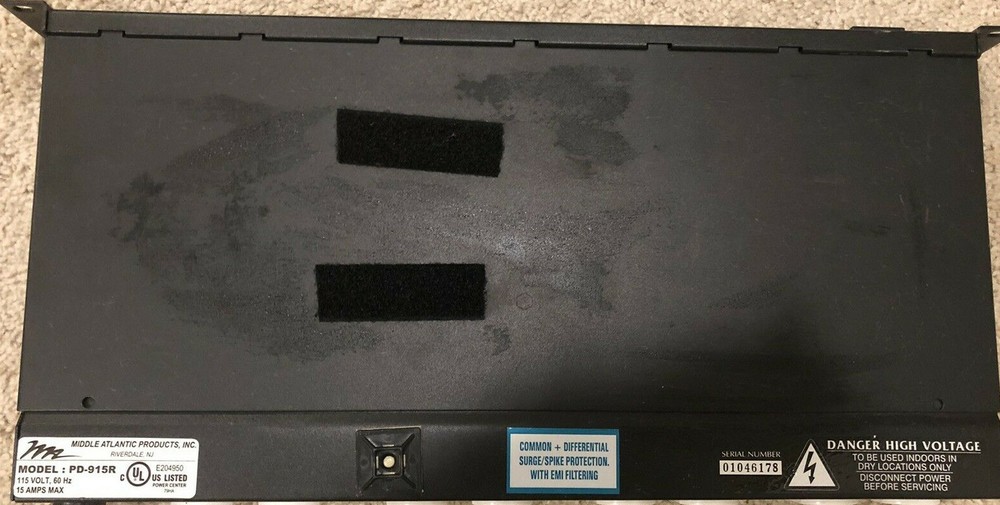 Middle Atlantic PD-915R 9 OUTLET, 15A, 1 RU BASIC SURGE