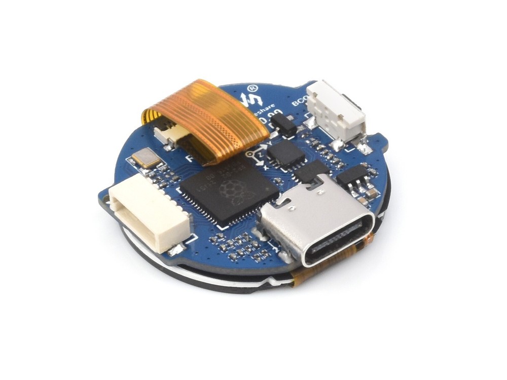 Waveshare RP2040 MCU Board 0.99inch Round LCD Accelerometer Gyroscope Sensor