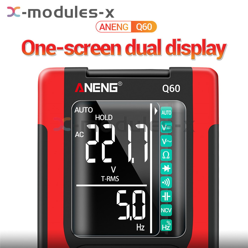 ANENG Q60 Digital Multimeter AC DC Voltmeter Ammeter Volt Tester Meter