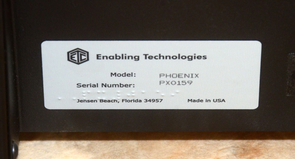 ETC Enabling Technologies Phoenix Braille Embosser Printing Machine