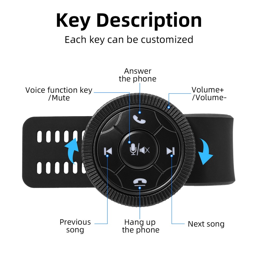 Car Steering Wheel Control Button Remote Controller Smart Wireless For Car Radio