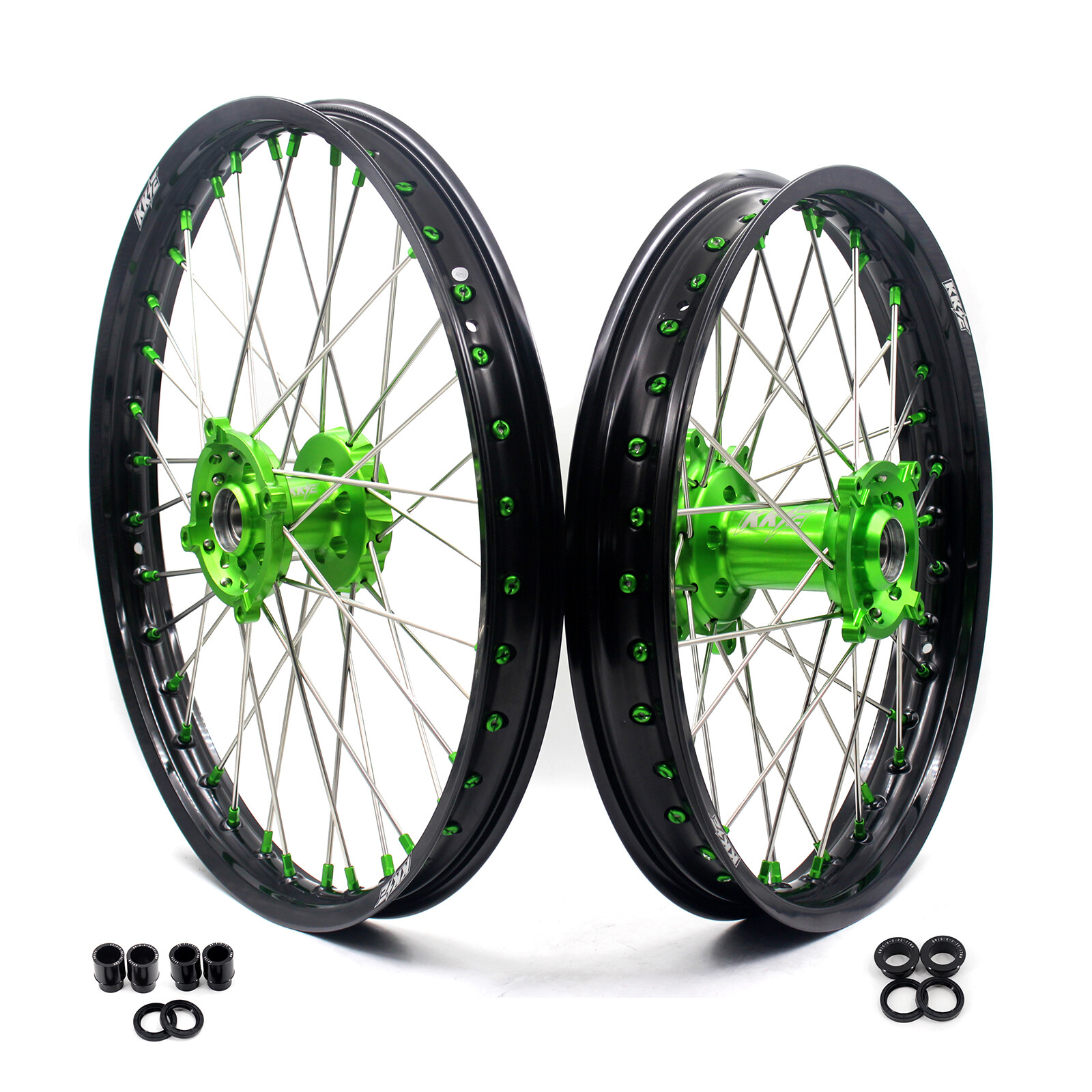 KKE 21/19 MX Wheels Rims for Kawasaki KX250F KX450F 2006-2021 KX450 19-2023 Hubs