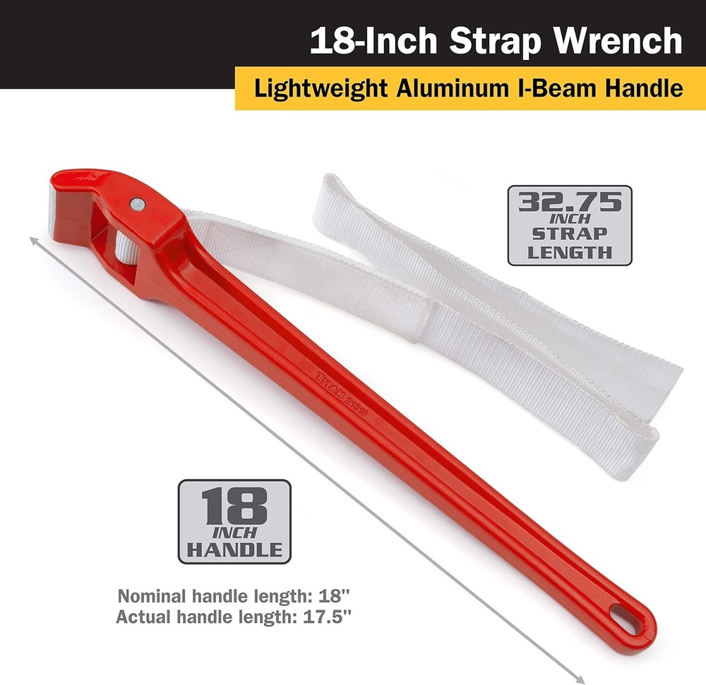 Titan 21316 18in. Strap Wrench