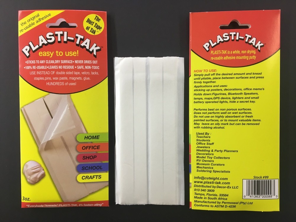 PLASTI-TAK Putty Twin Pack 2 x 3oz Reusable Tak -2 Pack