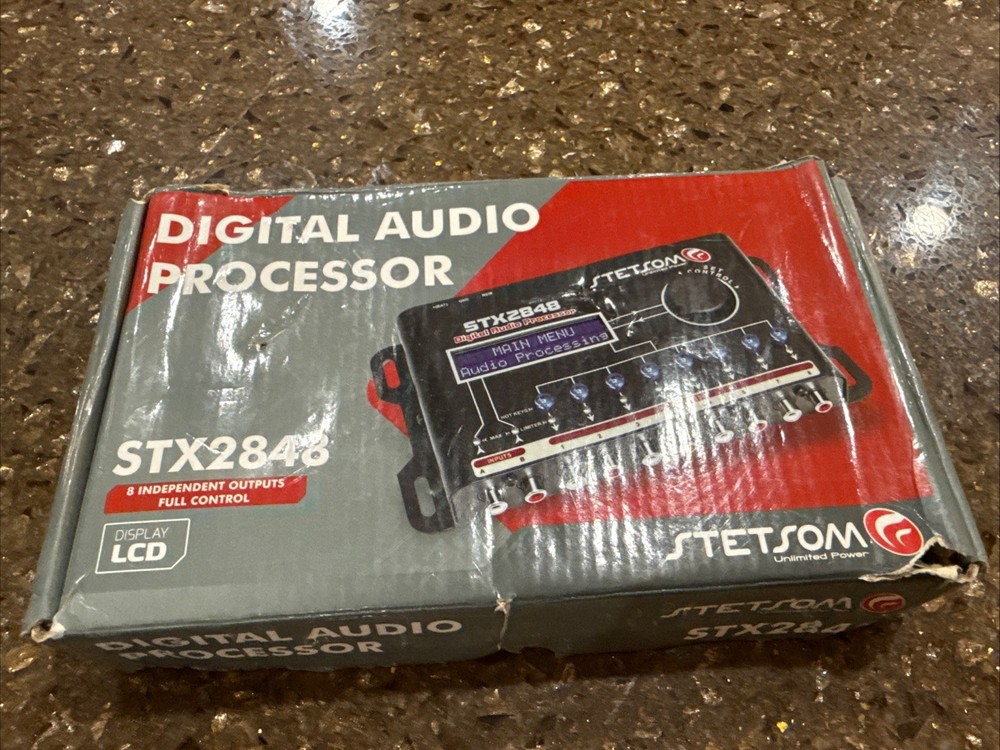 Stetsom STX2848 DSP Crossover & Equalizer 8 Channel Digital Signal Processor