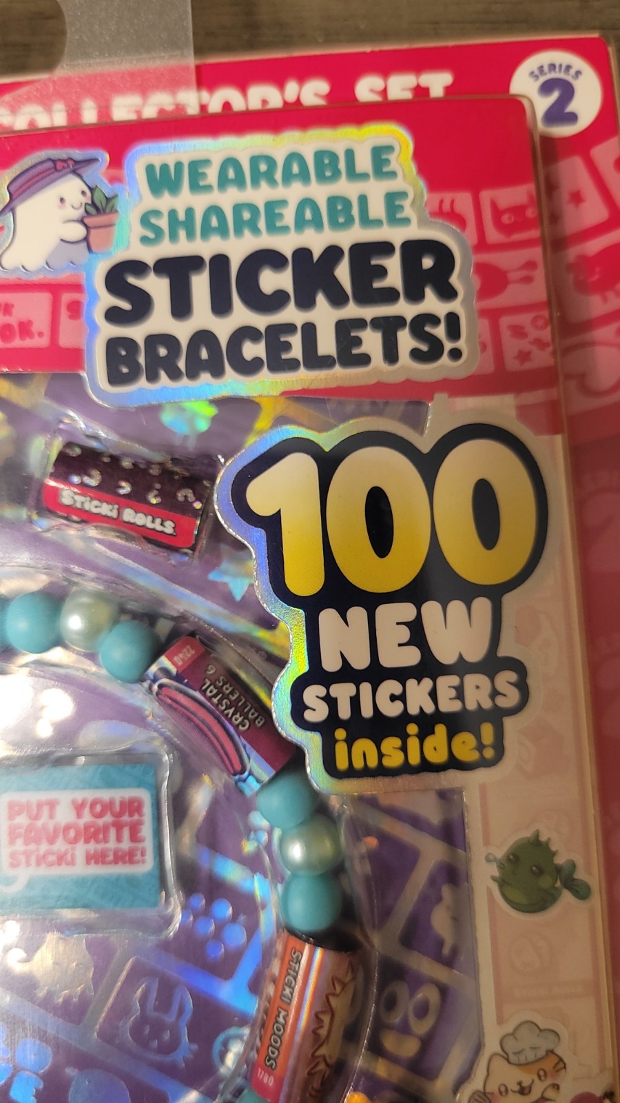 Sticki Rolls Series 2 Wearable Sticker Bracelet Pack 100 Stickers COLORS VARY