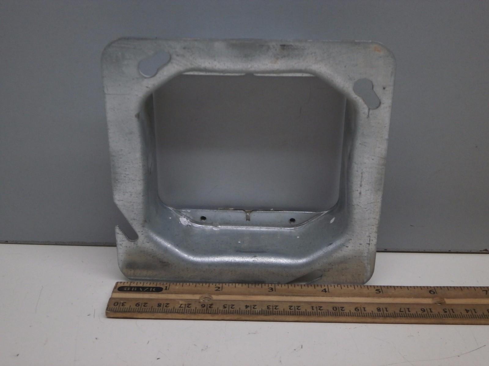 Steel City 72-C-21 Cover Mud Ring 2-Device 4-11/16" Square x 1-1/4" (820 606-A)