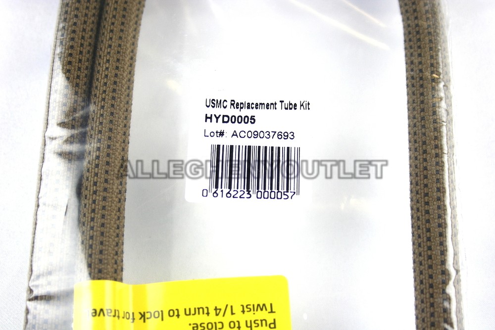 NEW SOURCE USMC HYDRATION SYSTEM REPLACEMENT TUBE HOSE KIT COYOTE QUICK CONNECT