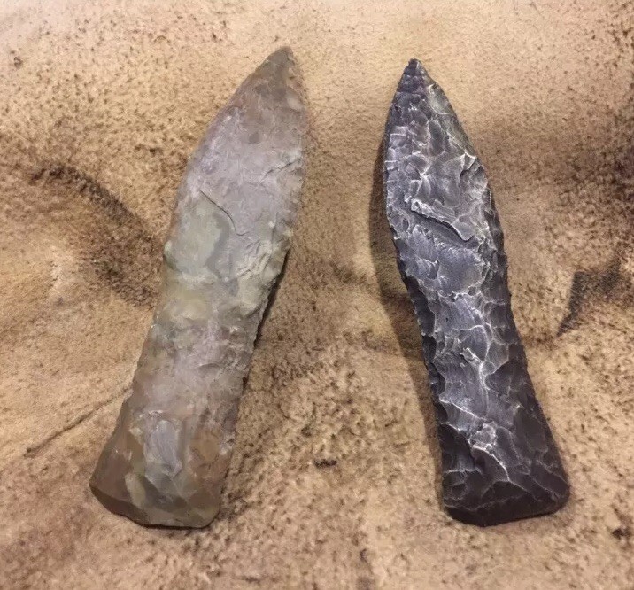 Danish Fish Tail Dagger Type 3 and a Solid Bronze Copy By Chris Levatino