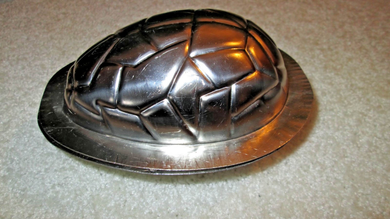 6 stainless steel Easter egg ice cream molds vintage