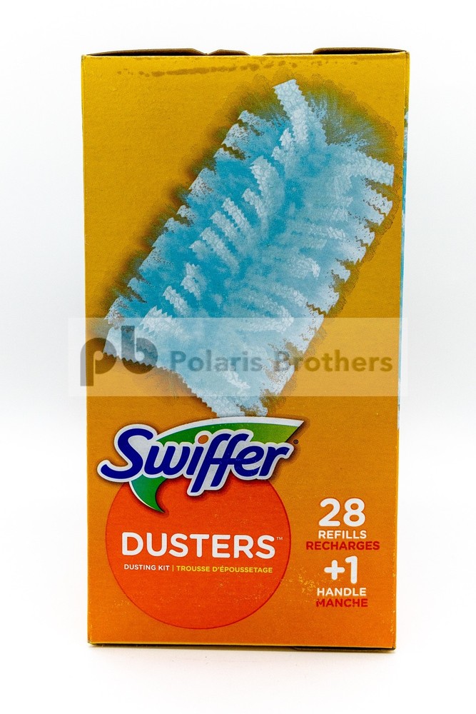 Swiffer Dusters Multi-Surface Cleaning Refills, Unscented, 28 count with Handle