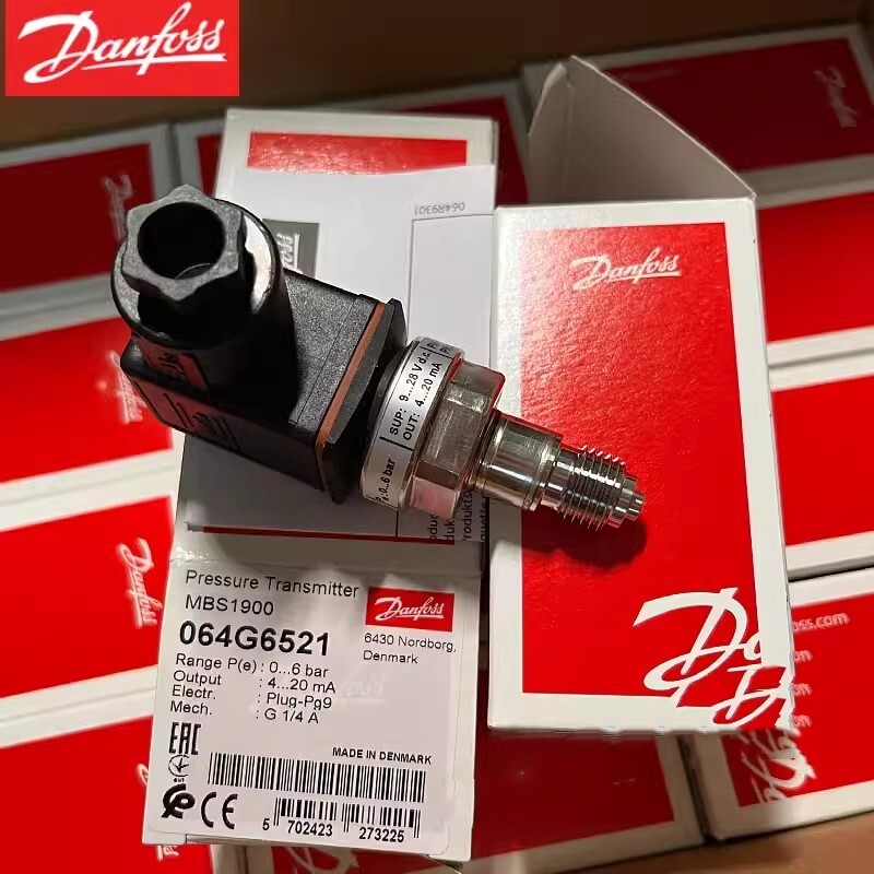 1pcs Danfoss Pressure Transmitter Sensor MBS1900 064G6521（0-6BAR）