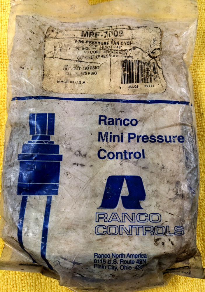 RANCO MINI PRESSURE CONTROL MPF-7009