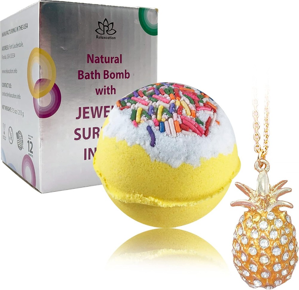 Bath Bombs Jewelry with Nelace Pine Inside -  Treasure