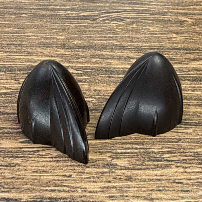 Original GE Vintage Radio Knobs 2pc 1930s Bakelite 1/4" D Shaft