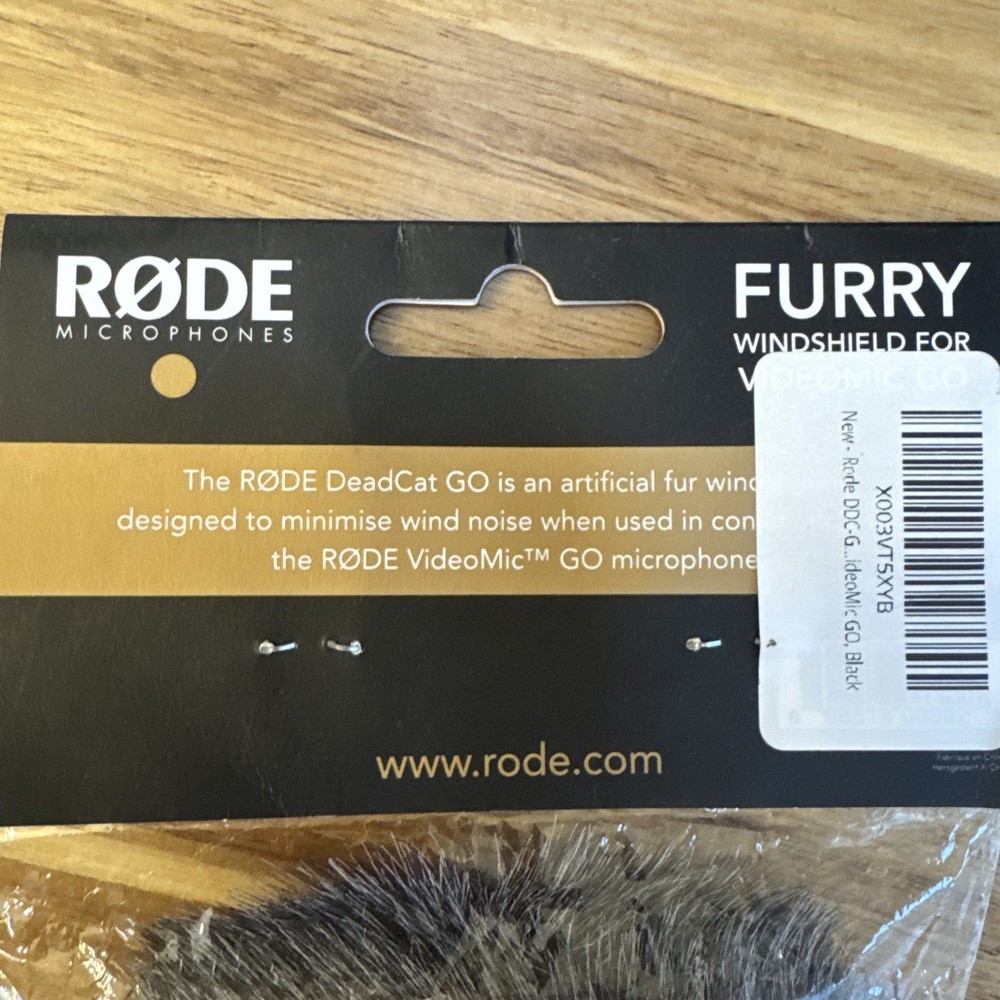 Rode Deadcat Go Furry Windshield For Videomic Go