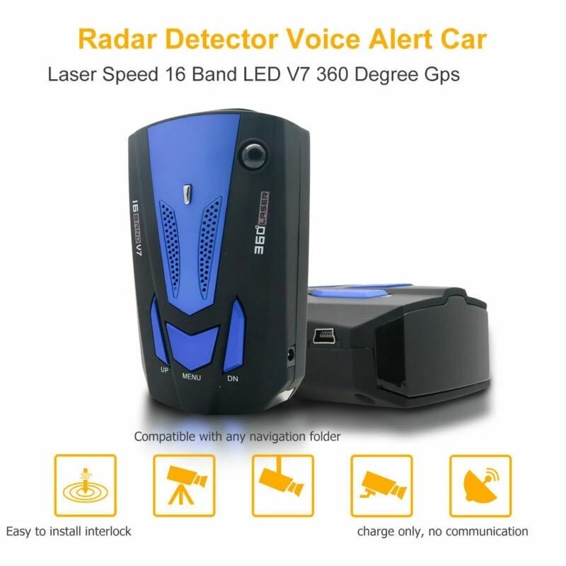 Radar Detector - Global Position System 360 Full Band Car Speed Testing System