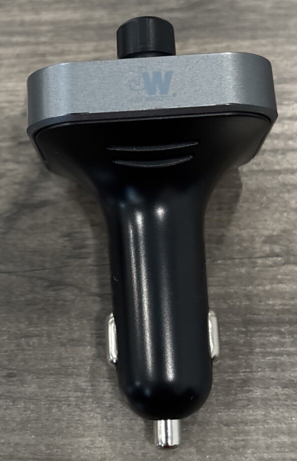 Just Wireless Hands Free Bluetooth FM Transmitter w/ USB-C & USB-A Charging Port