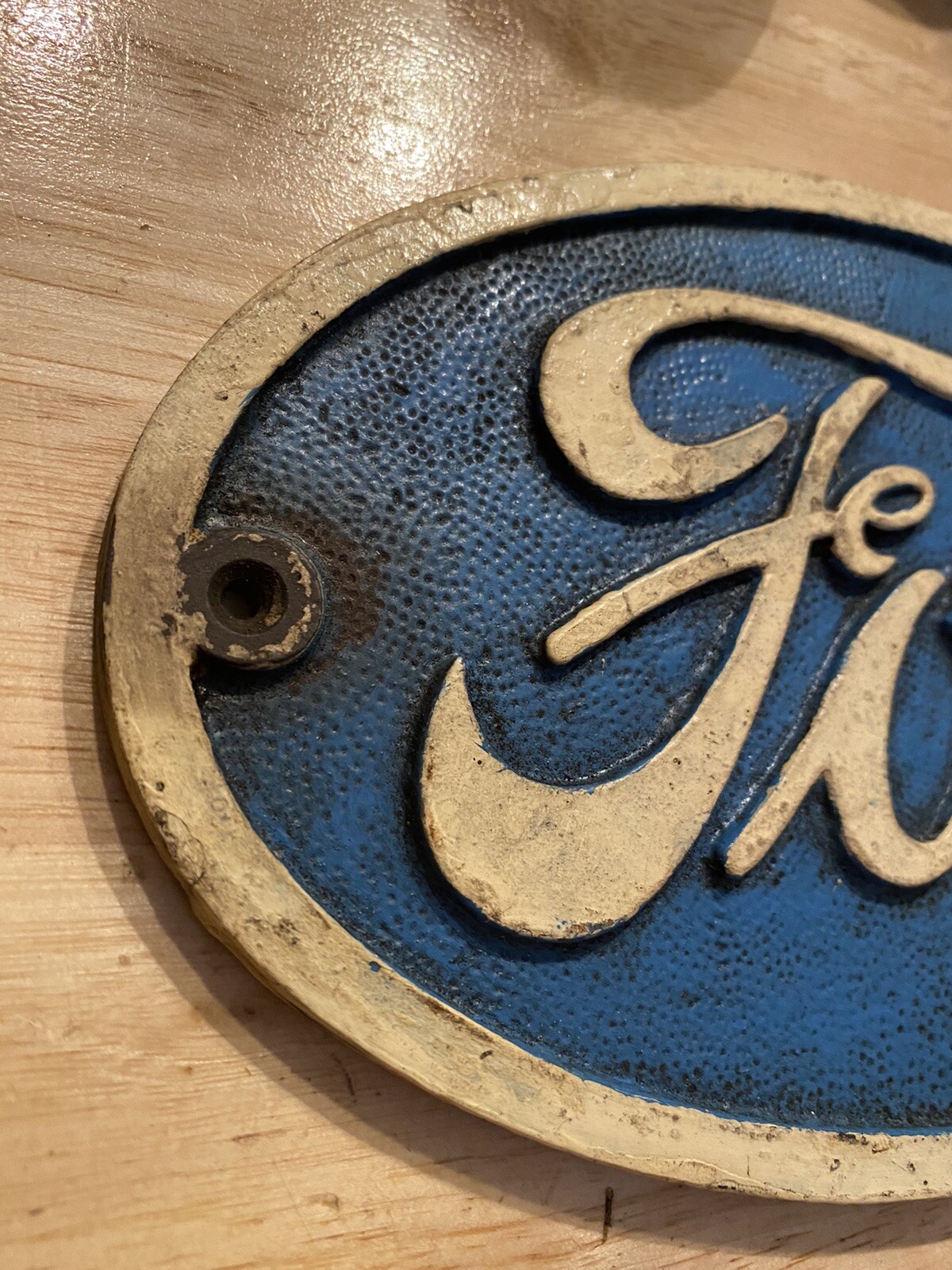 Henry Ford Motor Plaque Sign Patina Hotrod Mustang Auto Truck SOLID CAST IRON