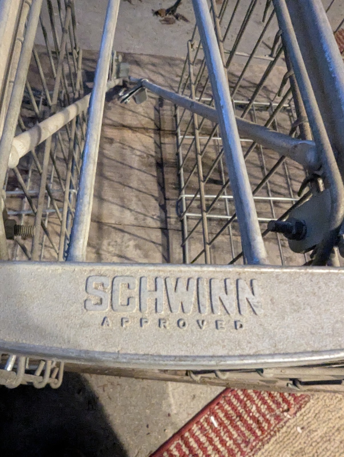 Vintage Schwinn Approved Folding Wire Bicycle Basket/Rack