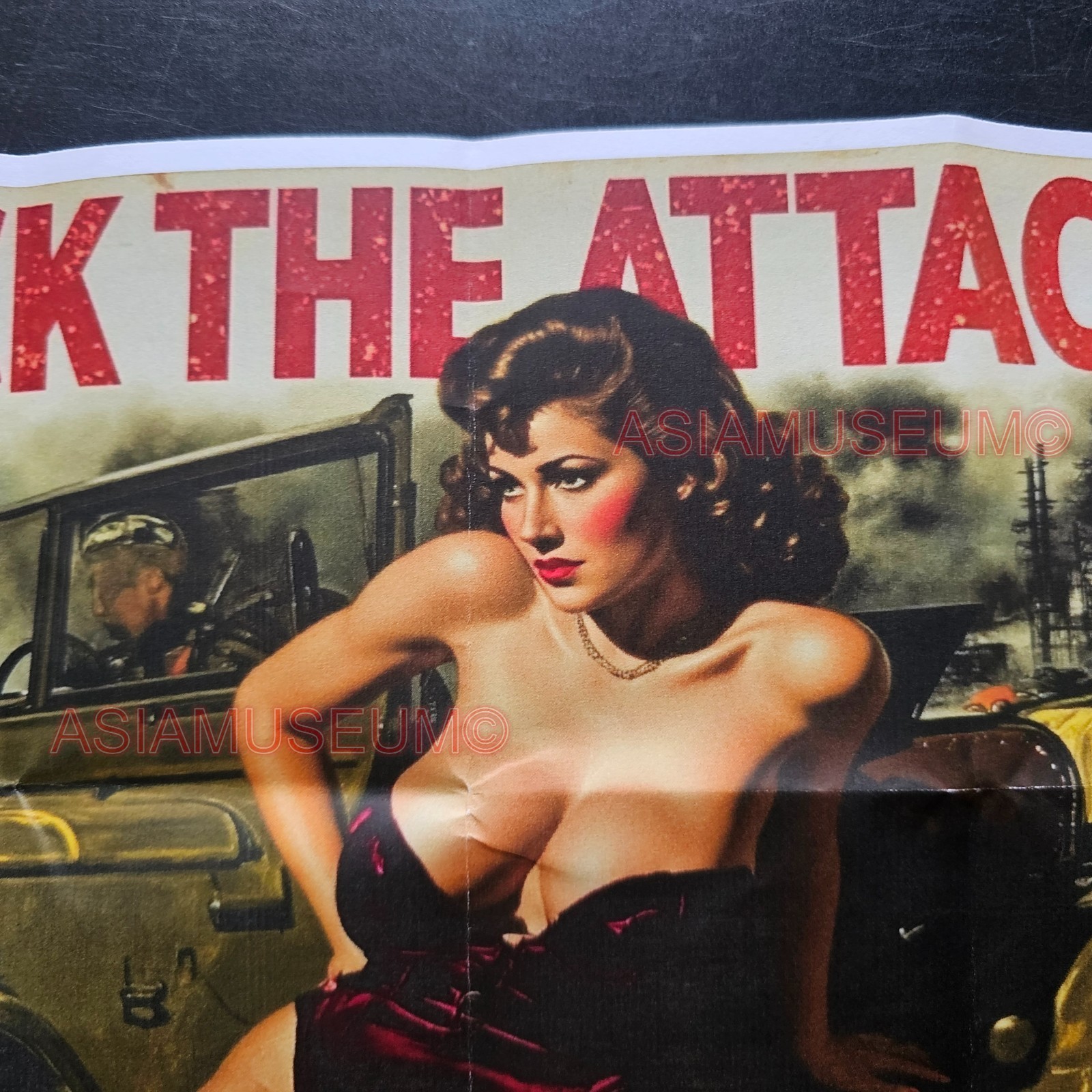 1945 WW2 USA BUY WAR BONDS SEXY PIN UP BIKINI GIRL WOMEN JEEP TRUCK POSTER M506