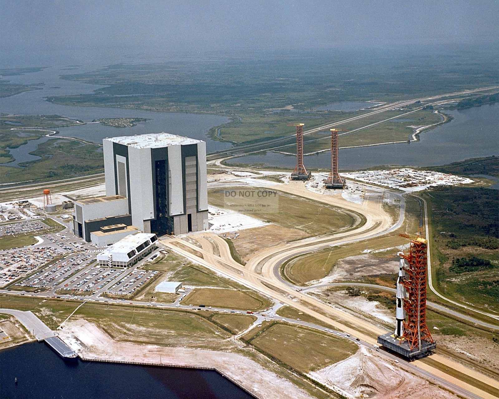 ROLLOUT OF THE SATURN V APOLLO FACILITIES TEST VEHICLE 8X10 NASA PHOTO (EP-162)